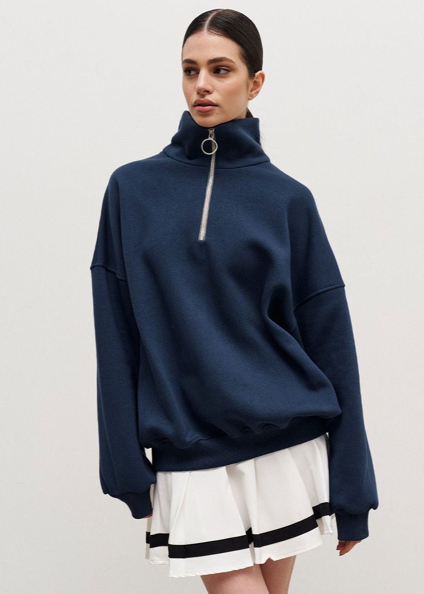 Rhea | Pull décontracté à demi-zip