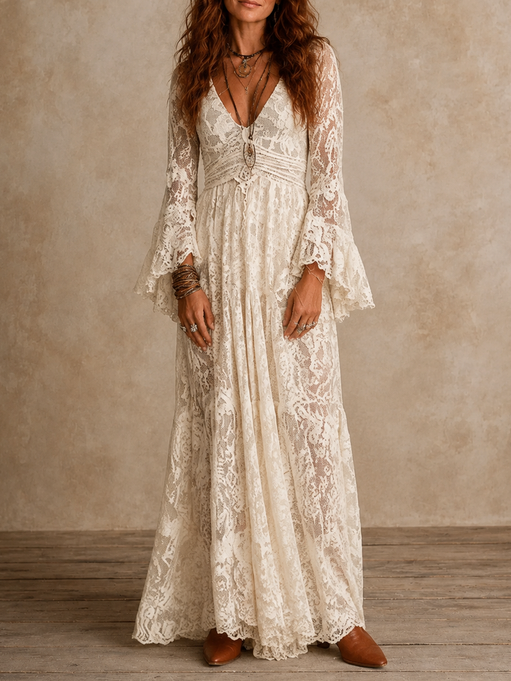Emily | Robe longue vintage à la silhouette intemporelle