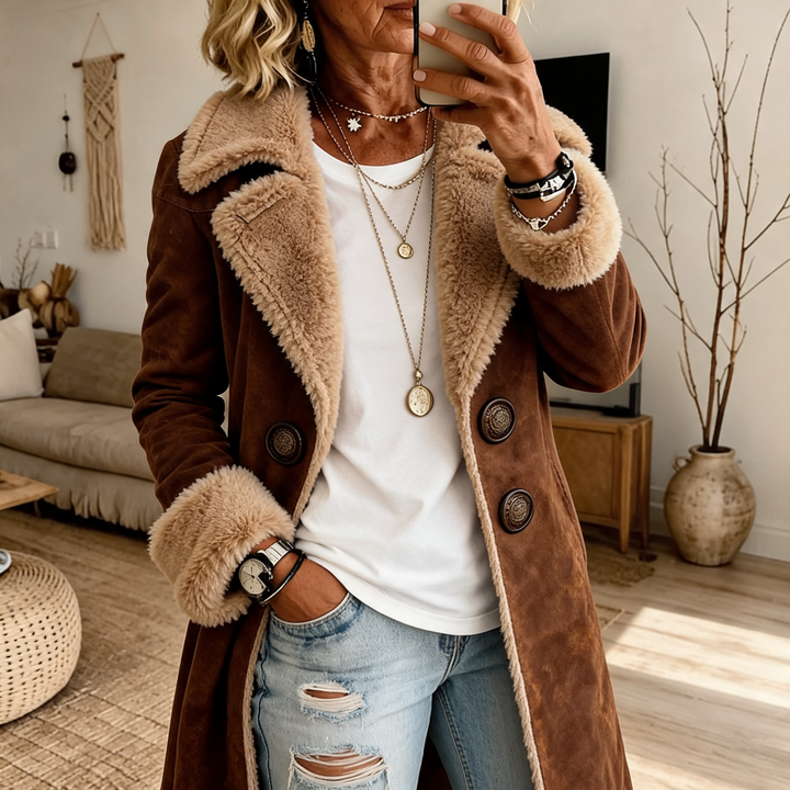 Isa | Manteau d'hiver long et élégant