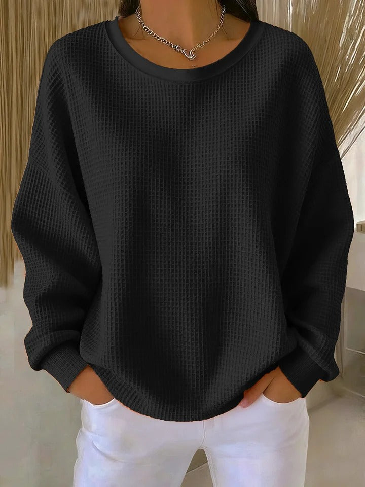 Nathalie | Pull Gaufré Classique