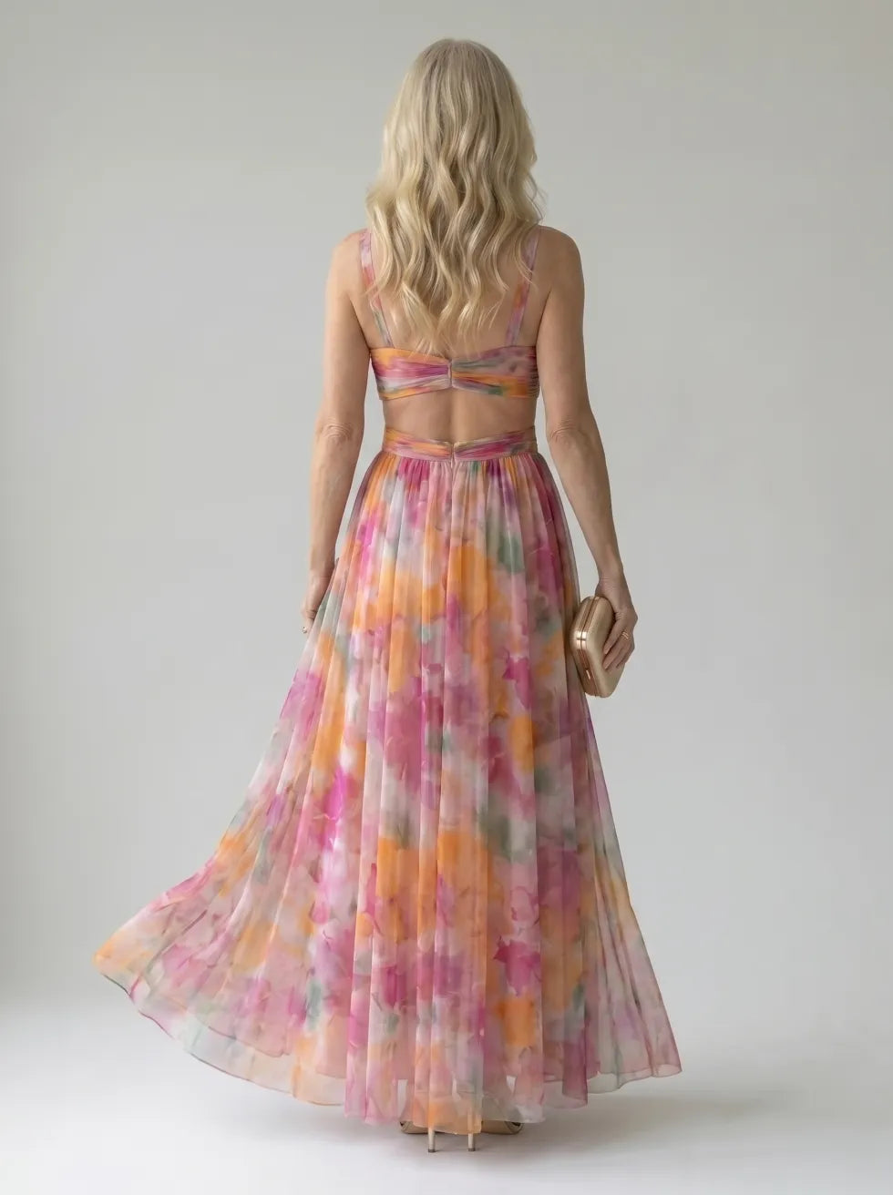 Isel™ Robe longue portefeuille tout en douceur