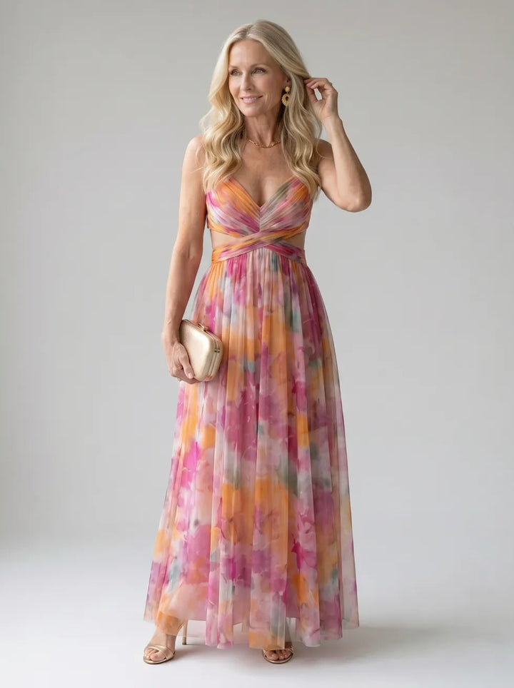 Isel™ Robe longue portefeuille tout en douceur