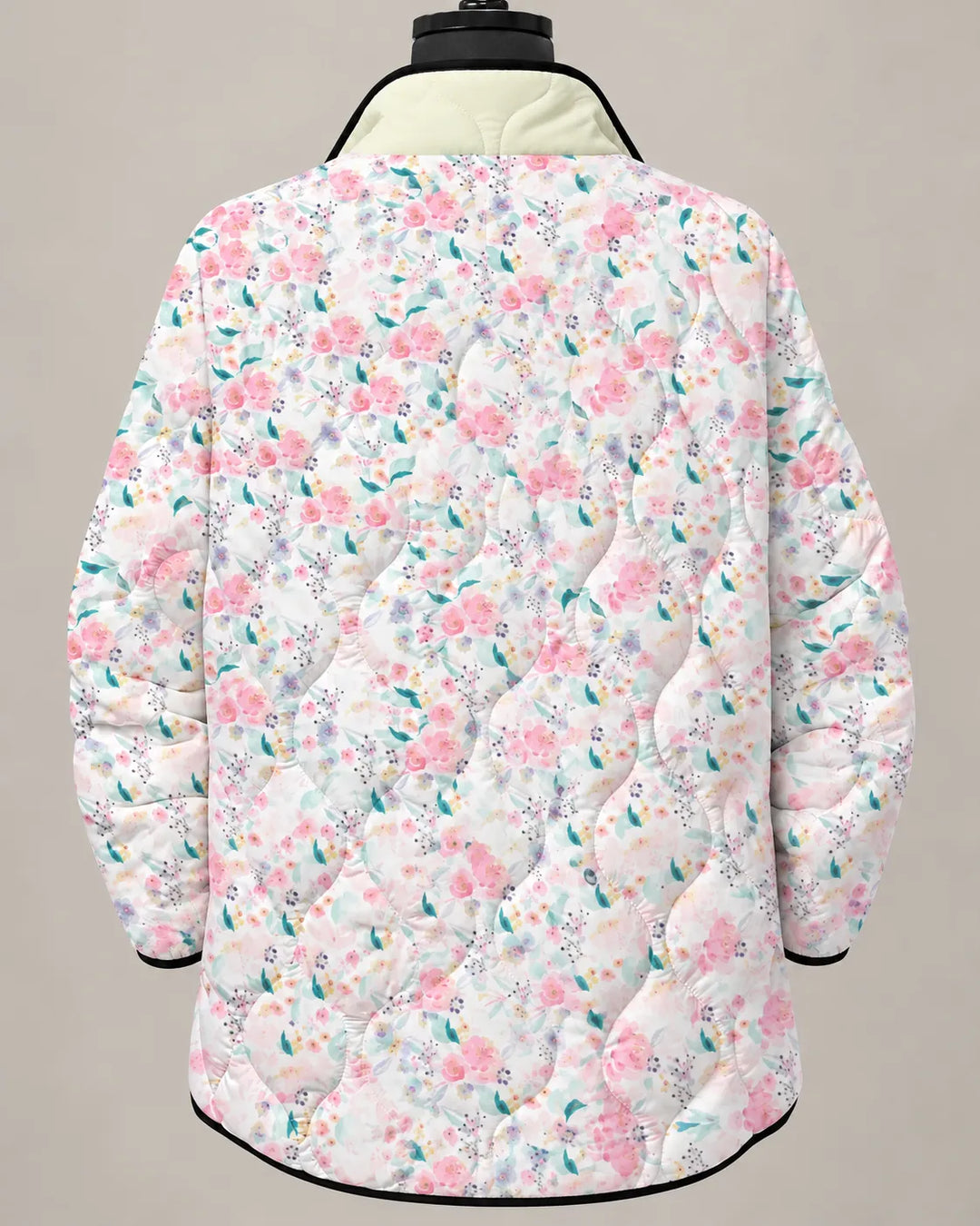Eliana | Veste Matelassée Jardin Fleuri