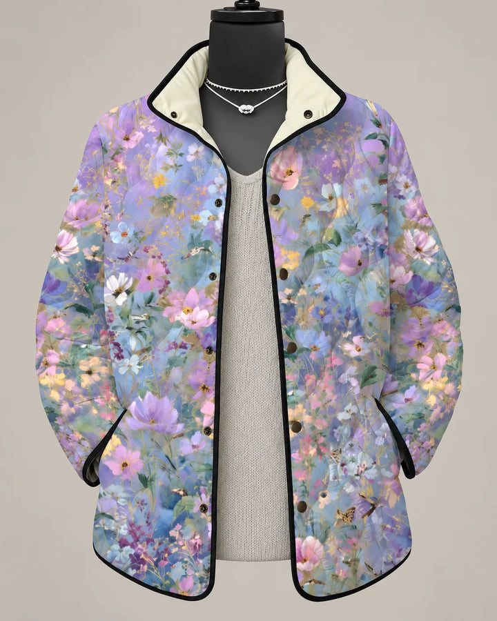 Eliana | Veste Matelassée Fleurs des Champs
