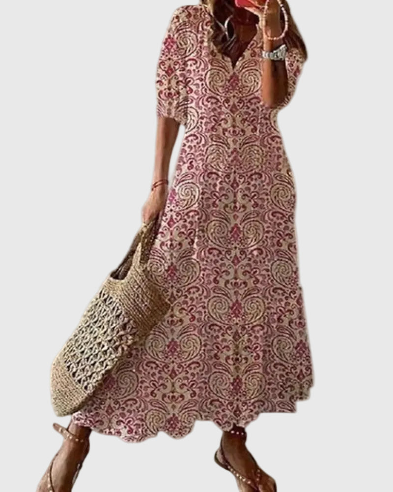 Amalia | Robe longue d’été bohème vintage