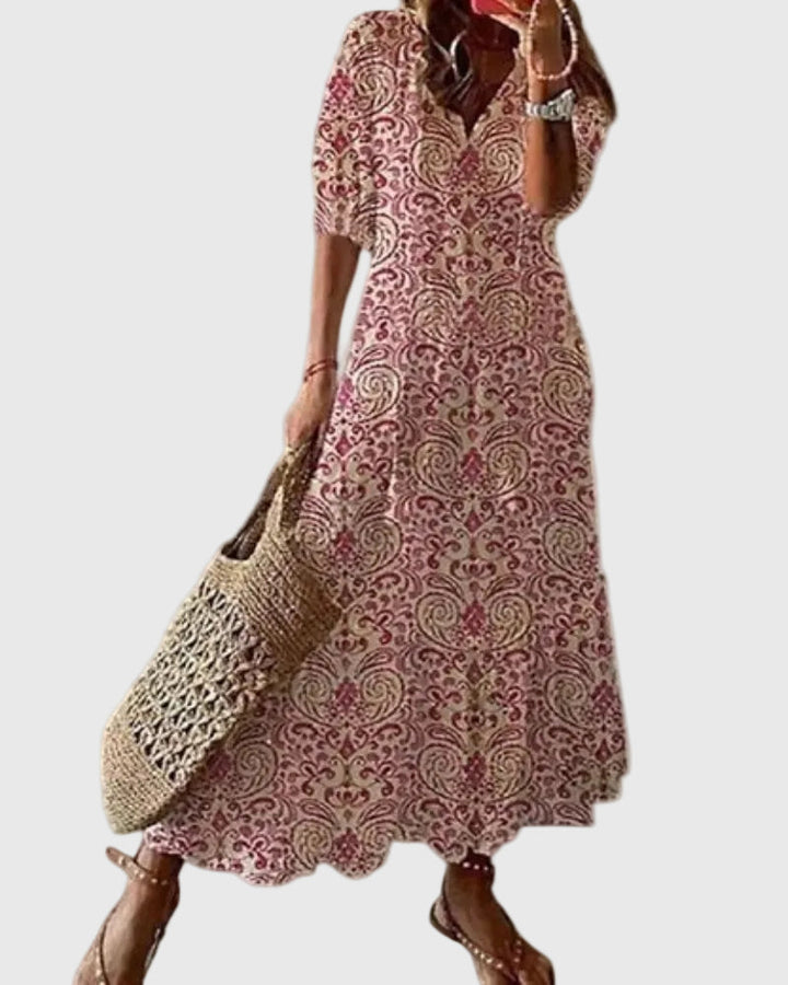 Amalia | Robe longue d’été bohème vintage