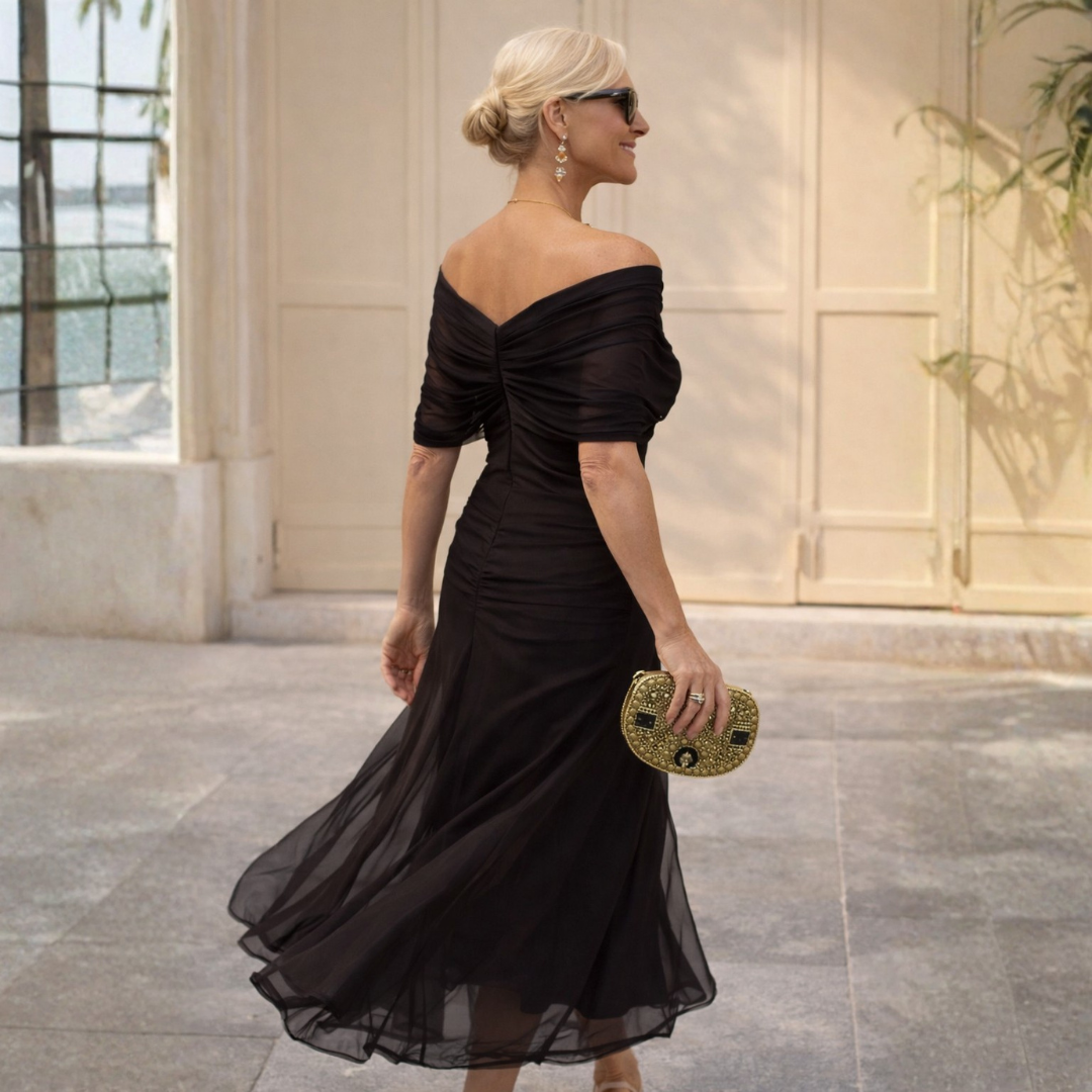 Mikaela | Robe longue élégante et intemporelle