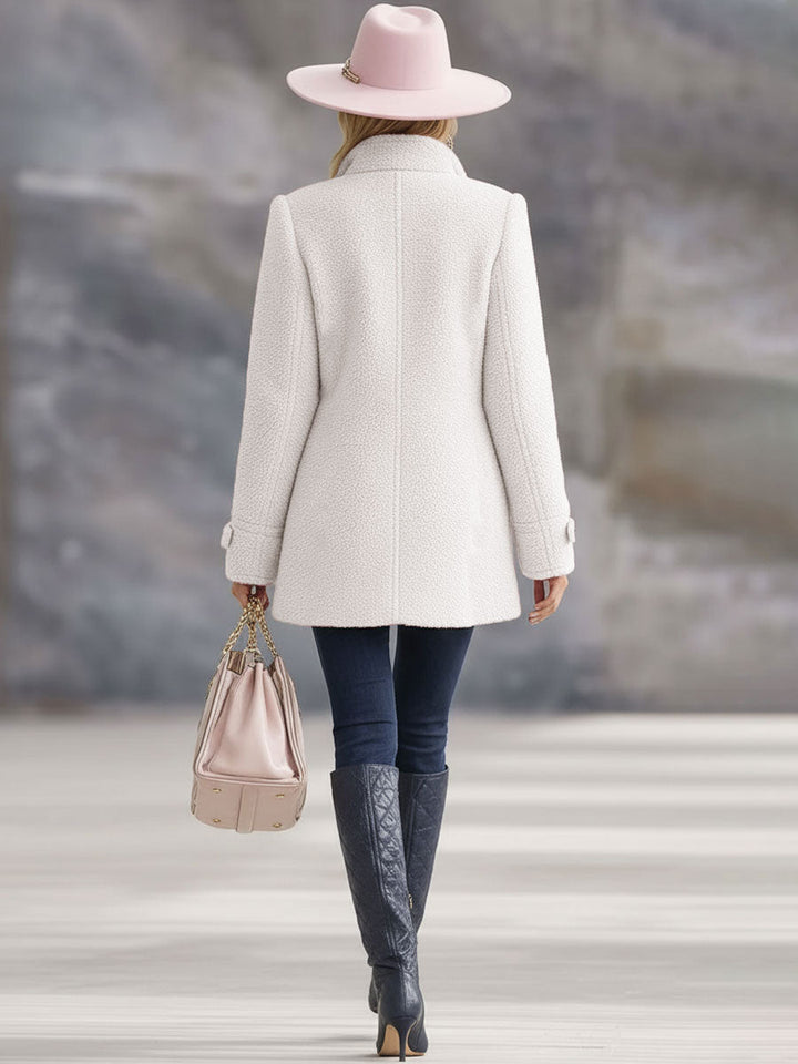 Rosalie | Veste polaire rose vintage zippée