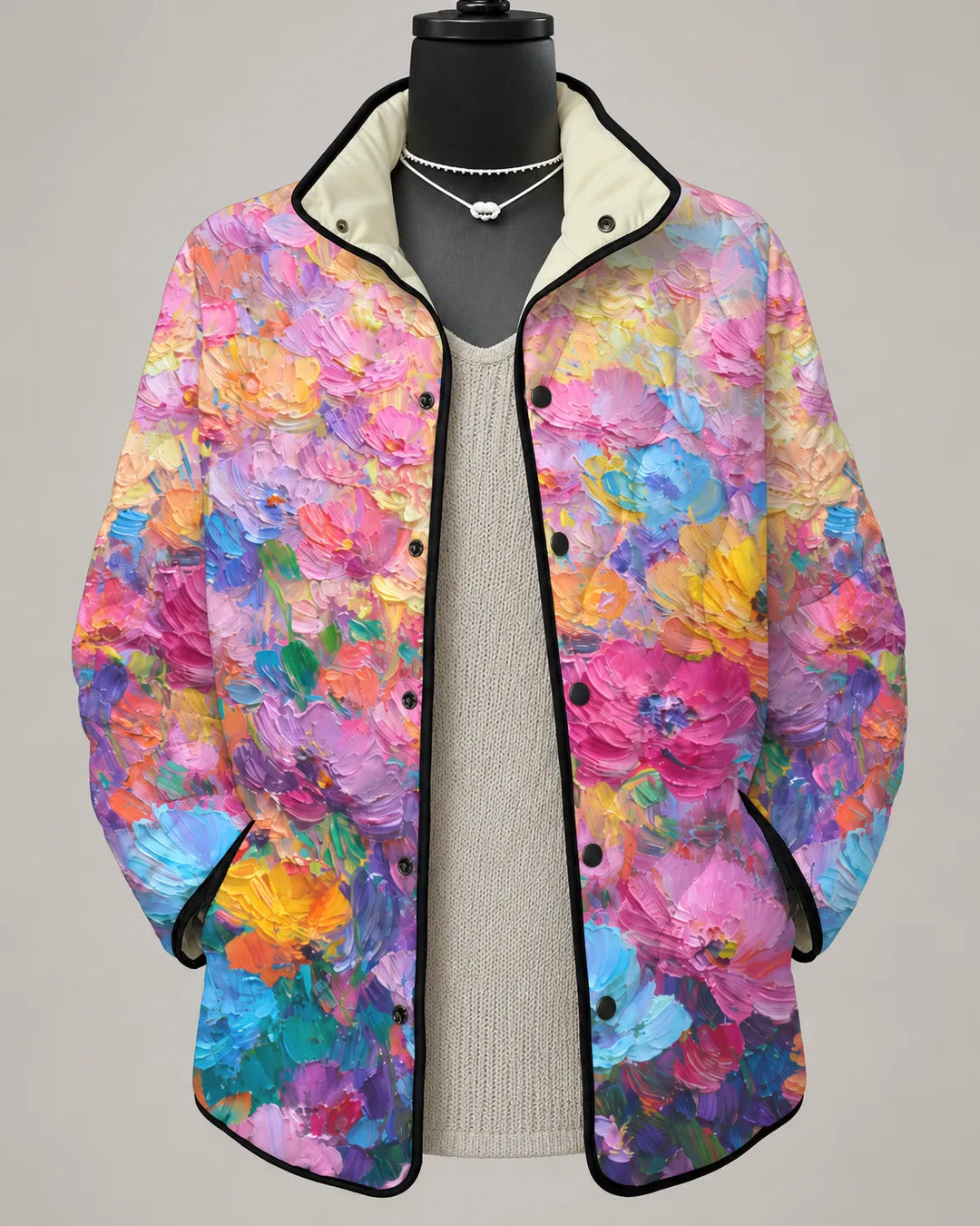 Rosalie | Veste Matelassée Floral Romantique