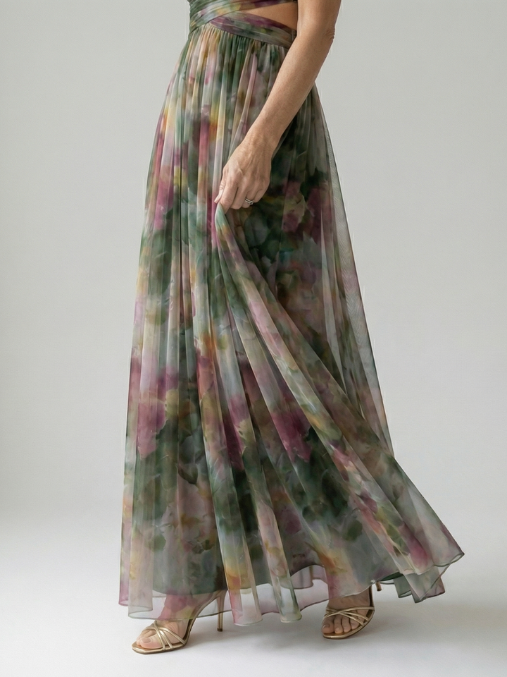 Isel™ Robe longue portefeuille tout en douceur