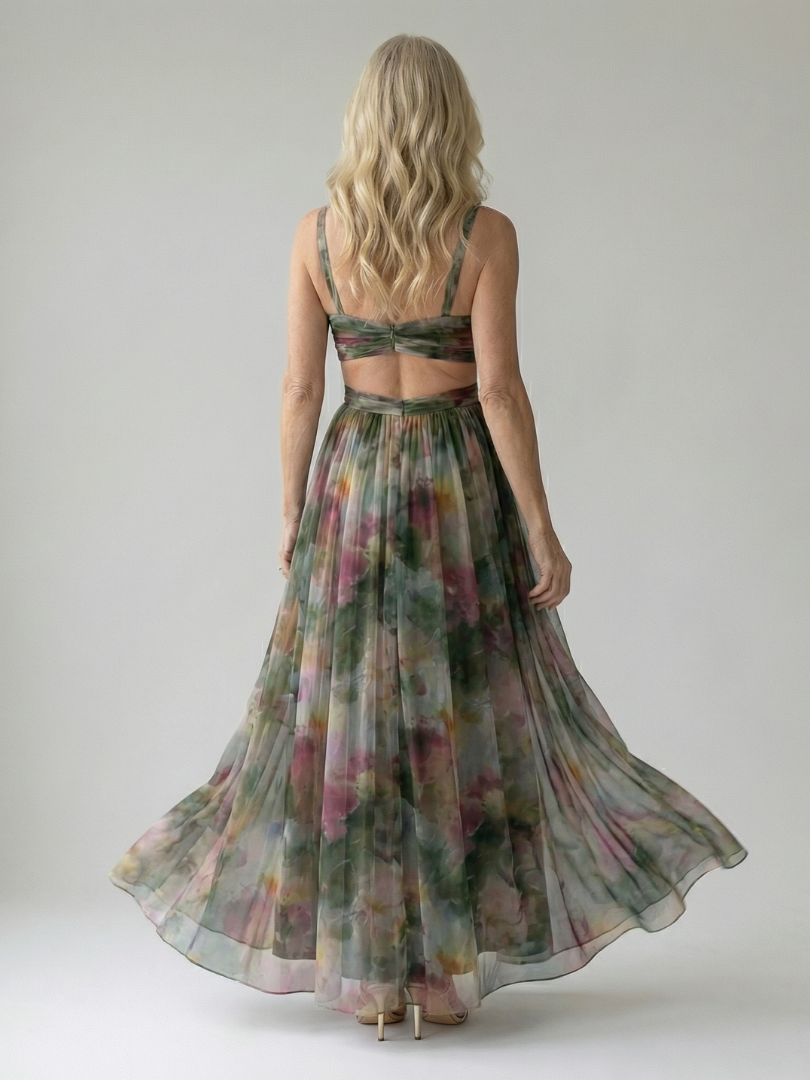 Isel™ Robe longue portefeuille tout en douceur