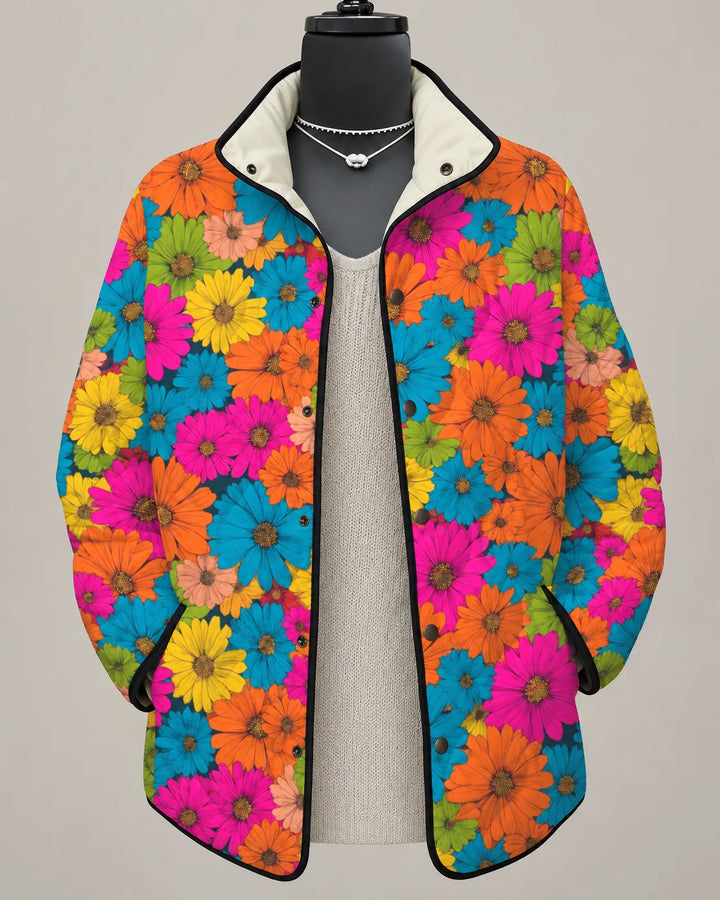 Delilah | Veste Matelassée Marguerites