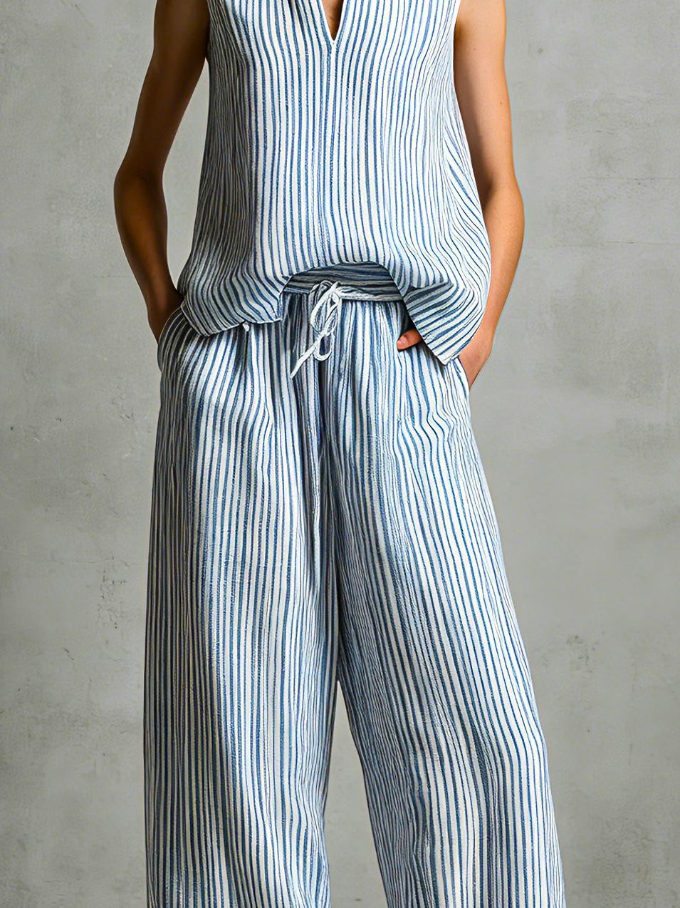 Livia | Ensemble palazzo rayé
