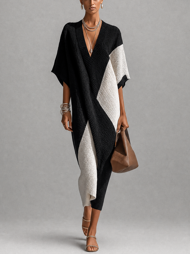 Véra | Robe Ébène et Ivoire