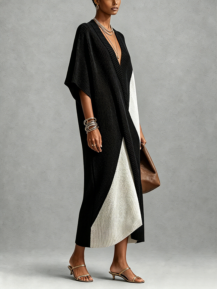Véra | Robe Ébène et Ivoire