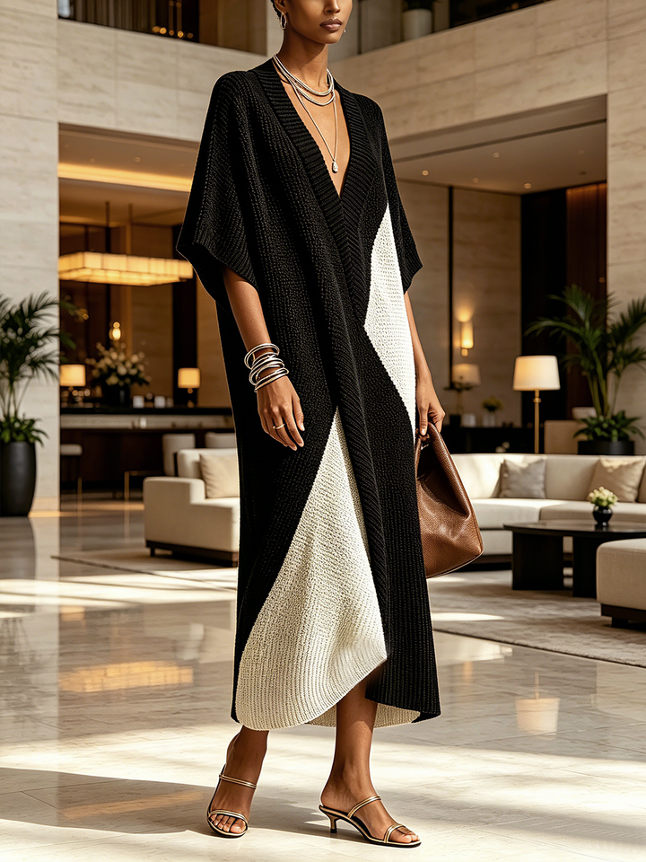 Véra | Robe Ébène et Ivoire