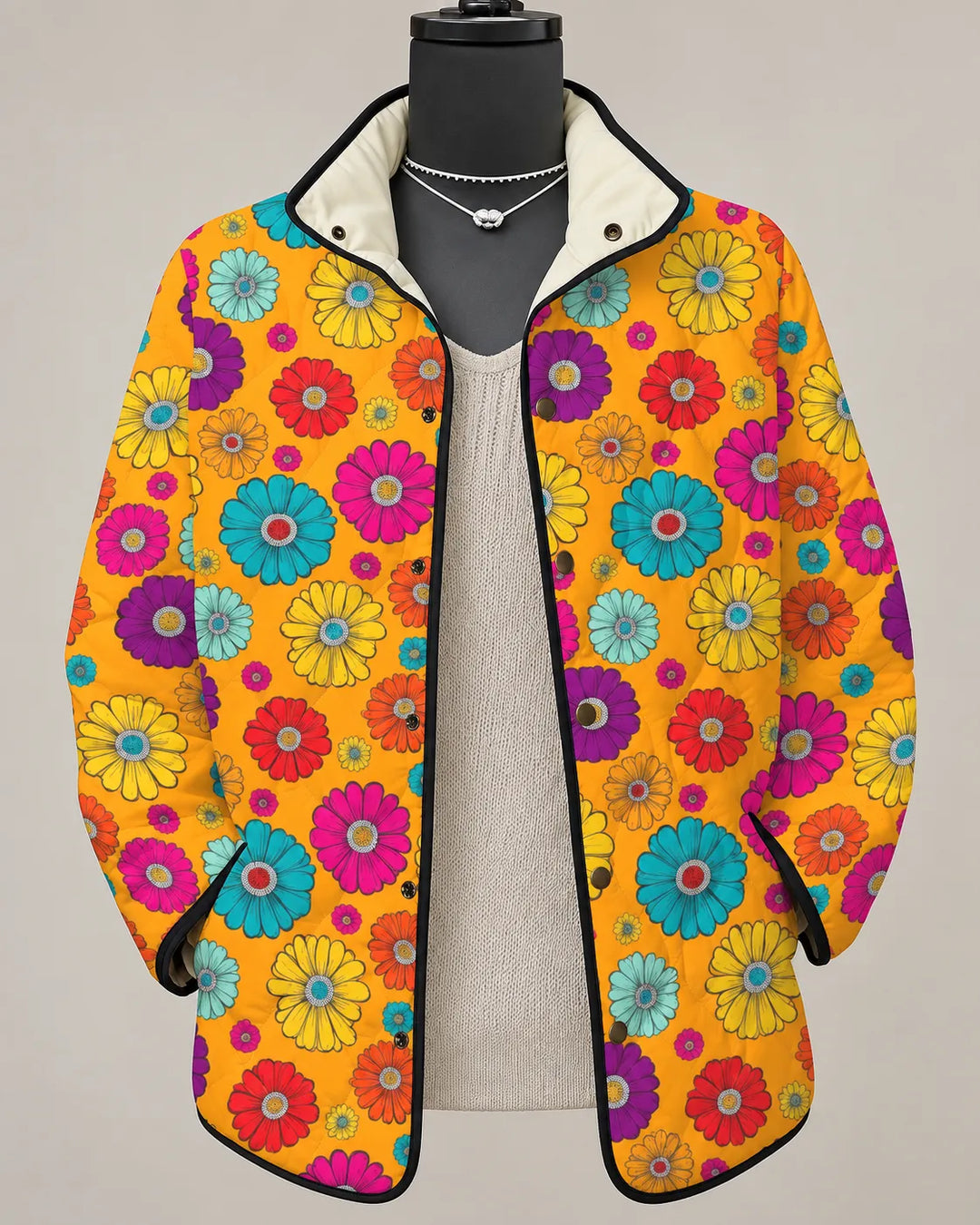 Mirelle | Veste Matelassée Patchwork Coloré
