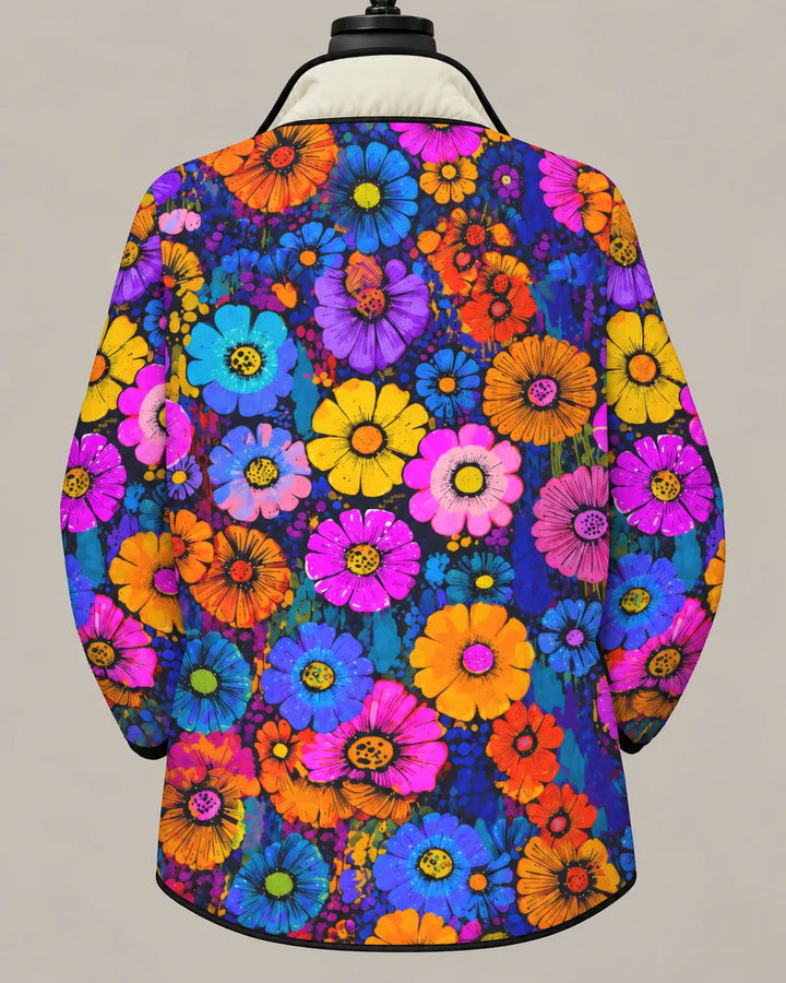 Celestine | Veste Matelassée Jardin Éclatant