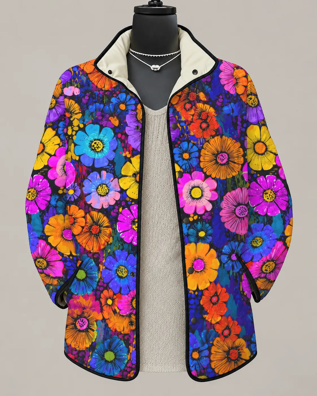Mirelle | Veste Matelassée Patchwork Coloré