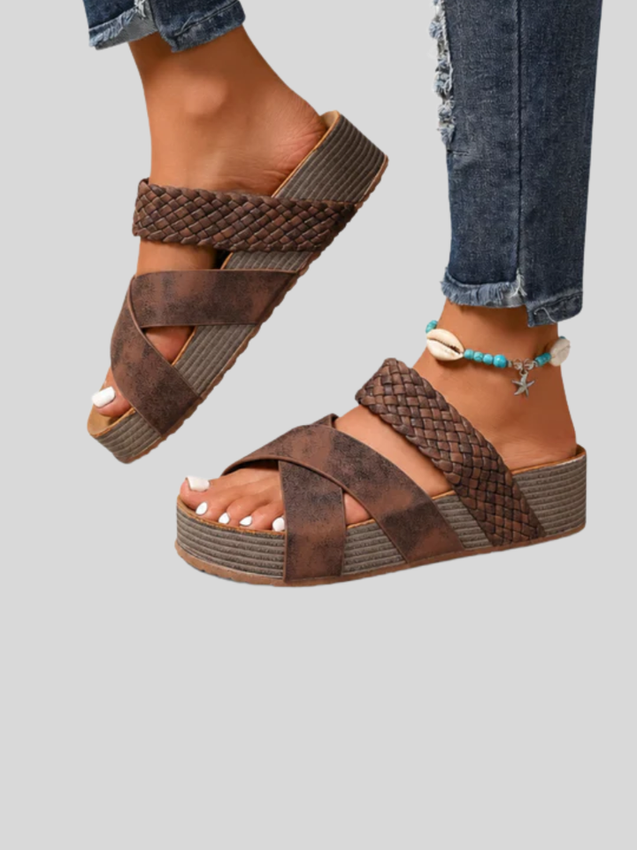 Abigail™ – Sandales orthopédiques en cuir à lanières