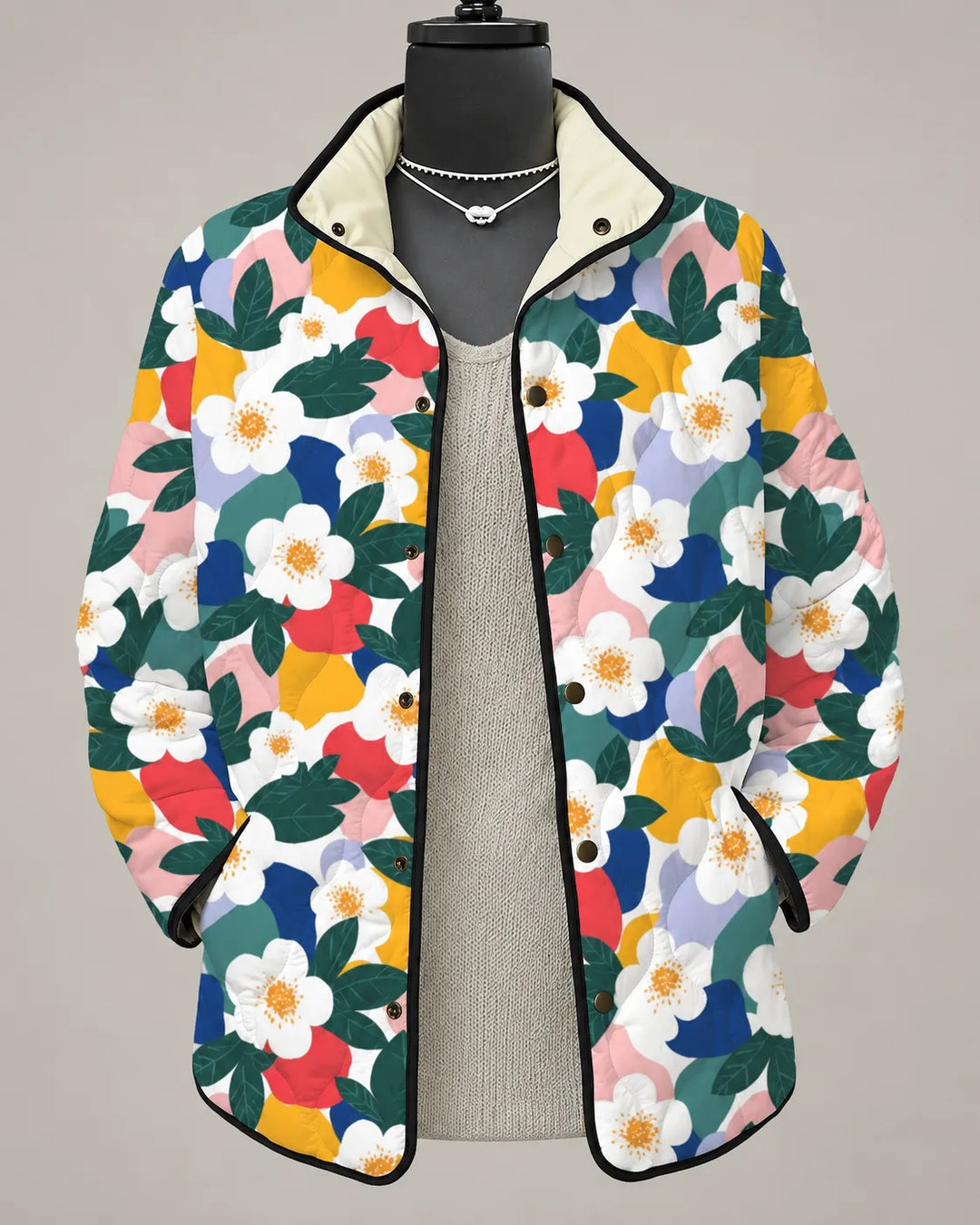 Mirelle | Veste Matelassée Patchwork Coloré