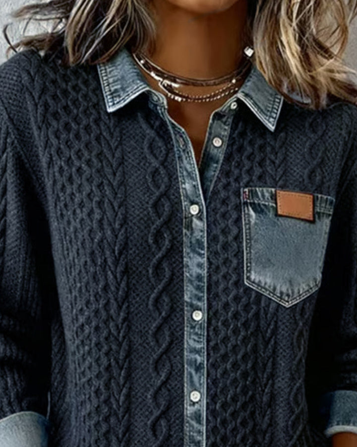 Claire | Chemise Maille Torsadée