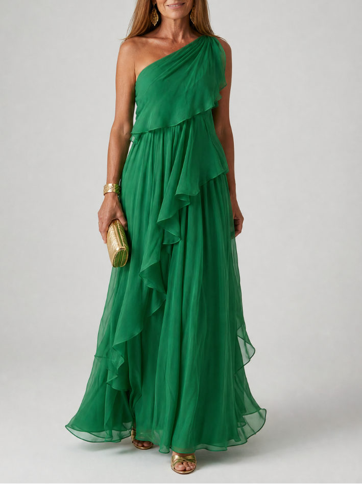 Tracey | Robe longue fluide et élégante en toute simplicité