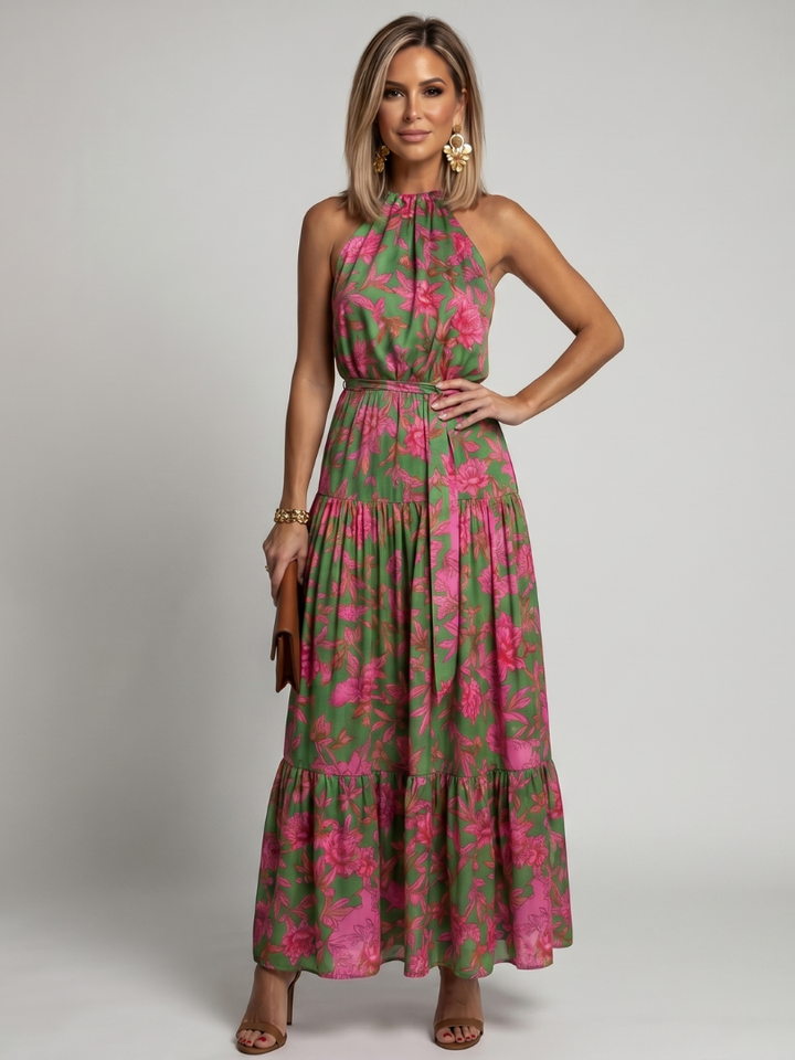 Rowen™ Robe midi dos-nu drapée