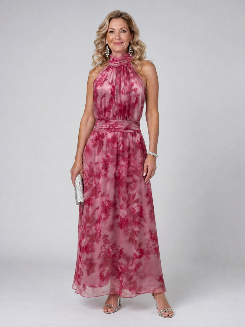Avien™ Robe midi dos-nu tout en douceur