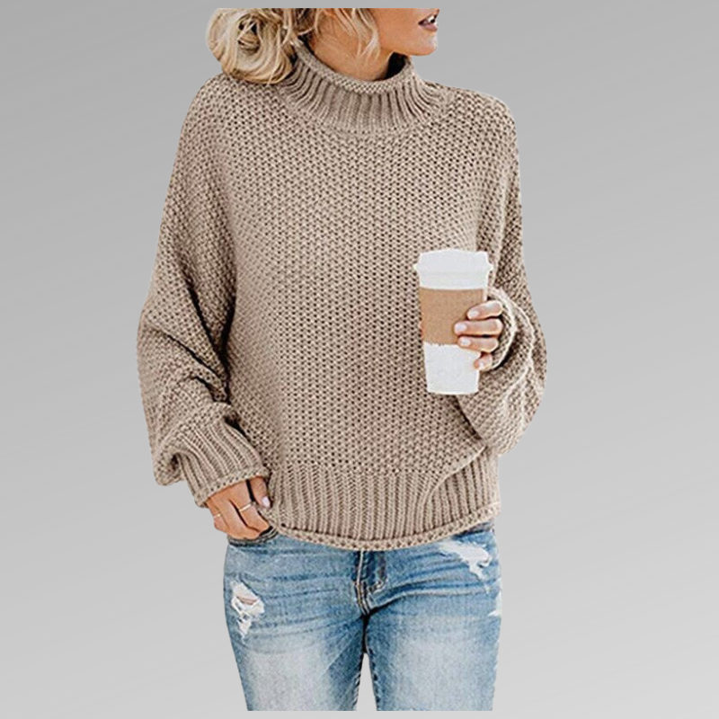Juliette | Pull Col Roulé Grosse Maille