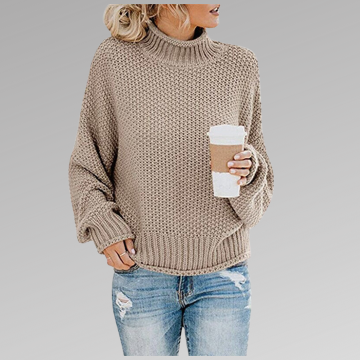 Juliette | Pull Col Roulé Grosse Maille