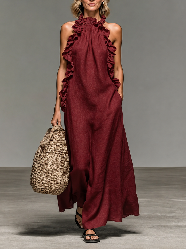 Emma | Élégante robe longue douce à volants
