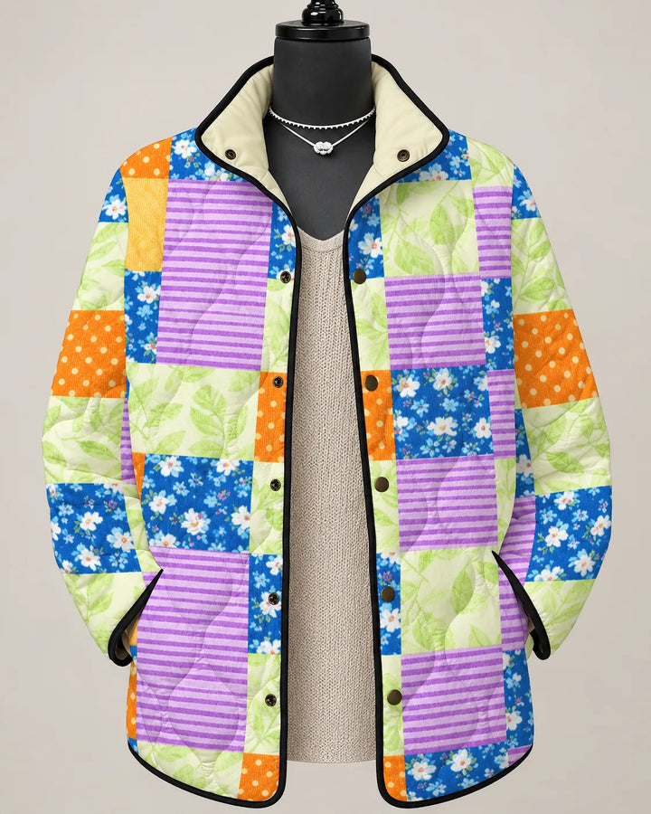 Elowen | Veste Matelassée Patchwork