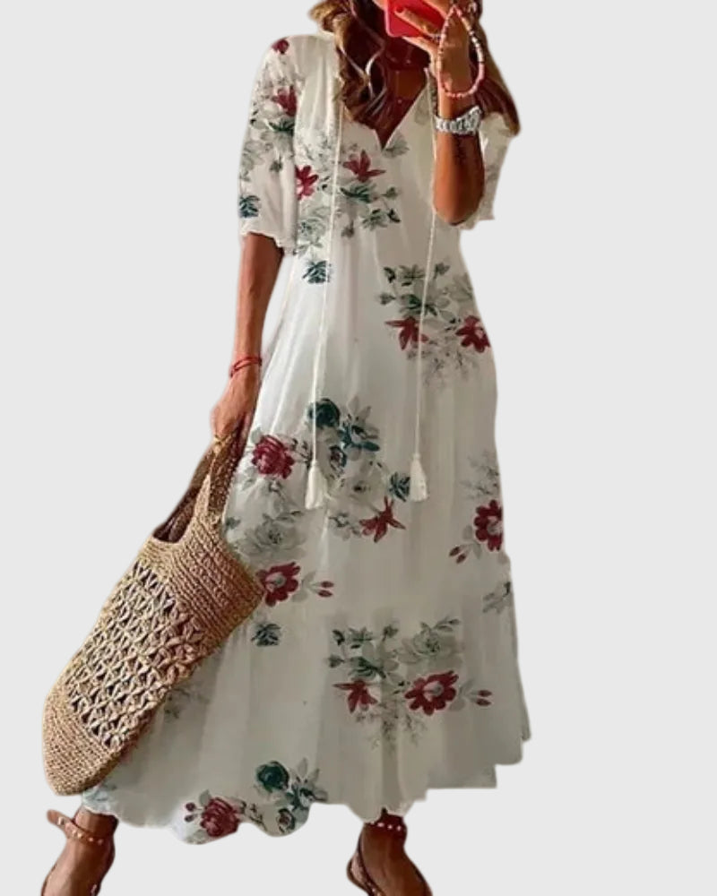 Amalia | Robe longue d’été bohème vintage