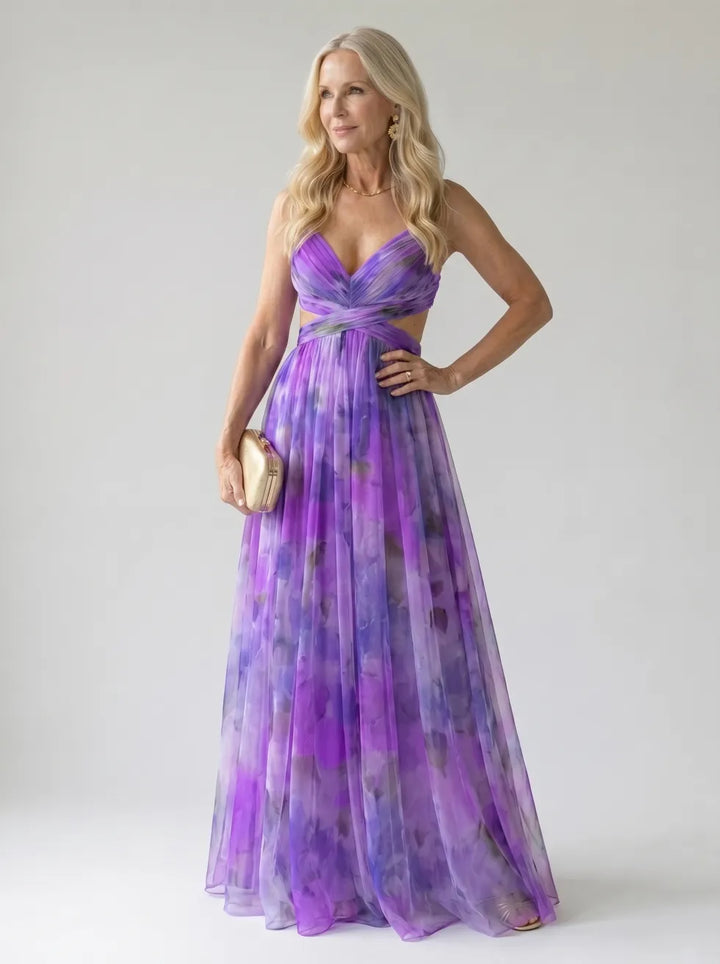 Isel™ Robe longue portefeuille tout en douceur