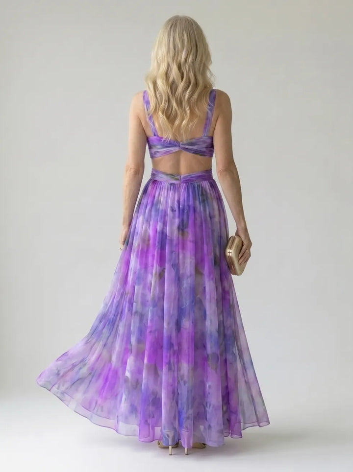 Isel™ Robe longue portefeuille tout en douceur
