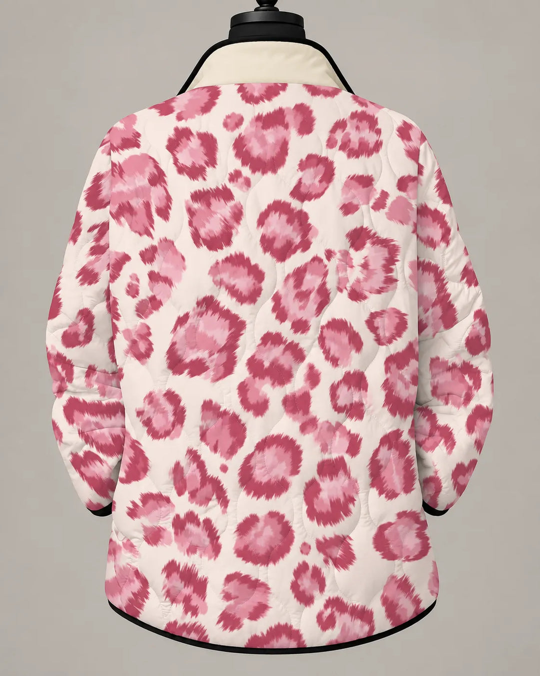 Rosalie | Veste Matelassée Imprimé Léopard