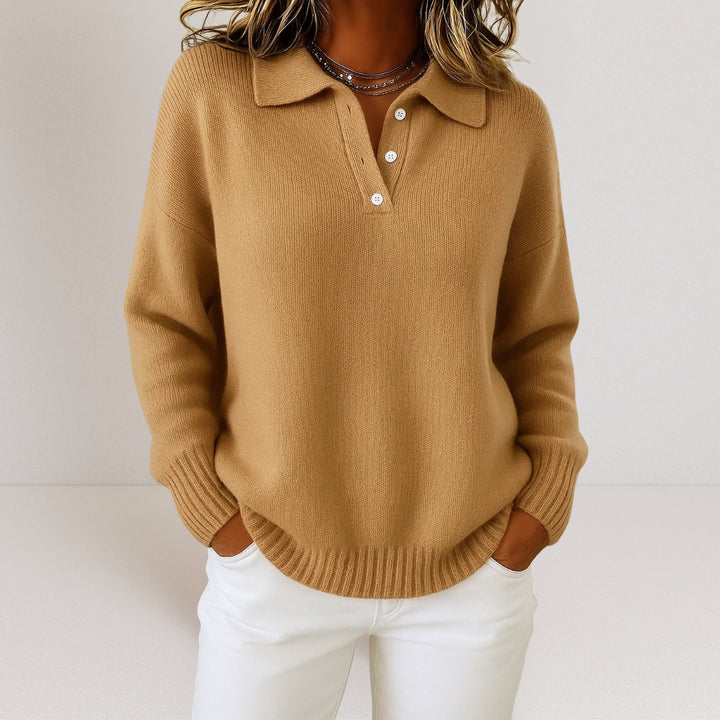 Clémentine | Pull doux avec col