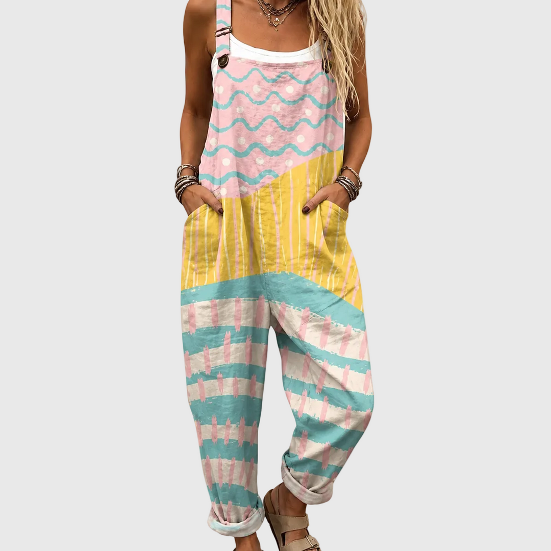 Combinaison souple pastel multicolore