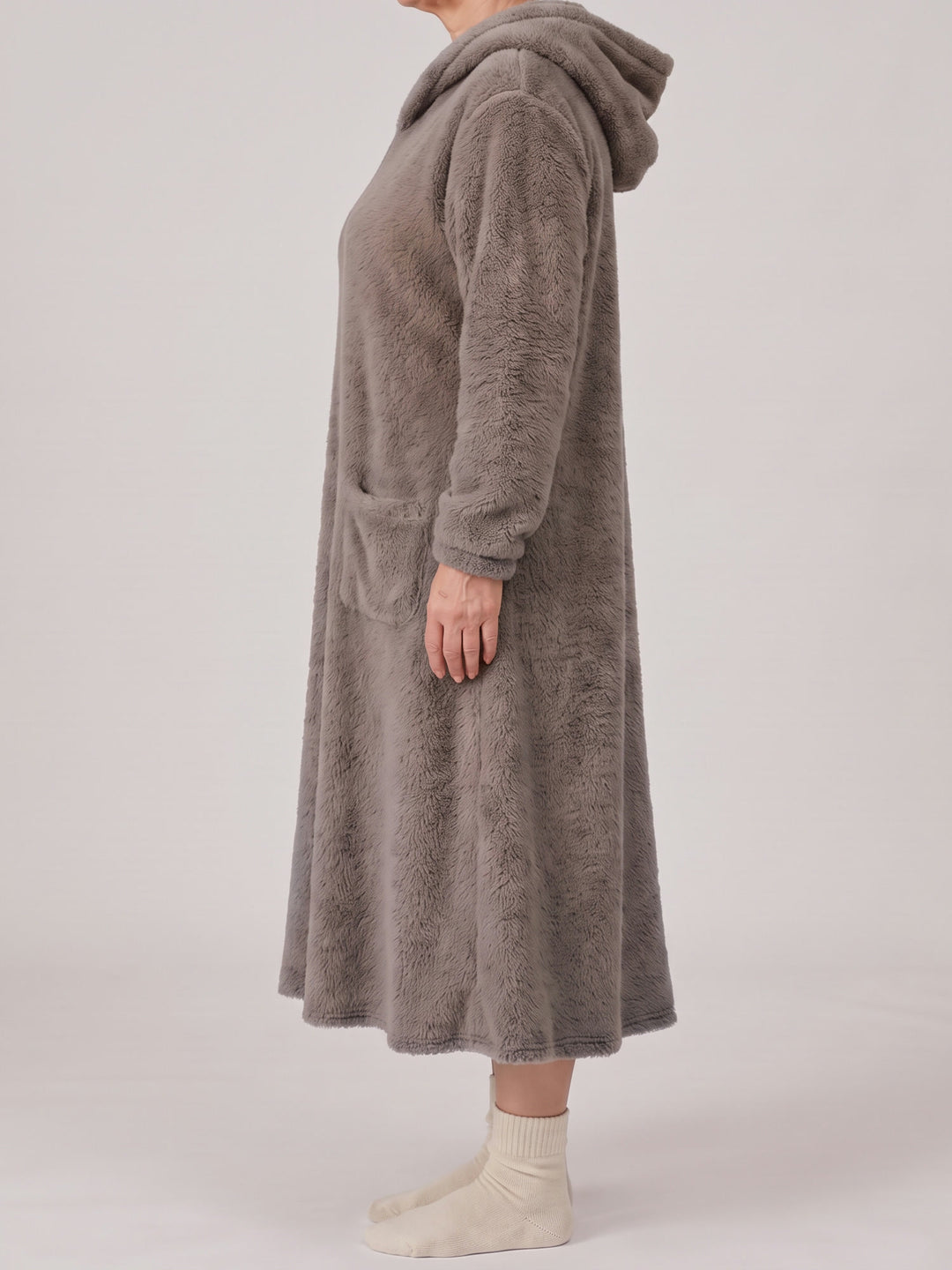 Louison | Robe Sweat à Capuche - Gris