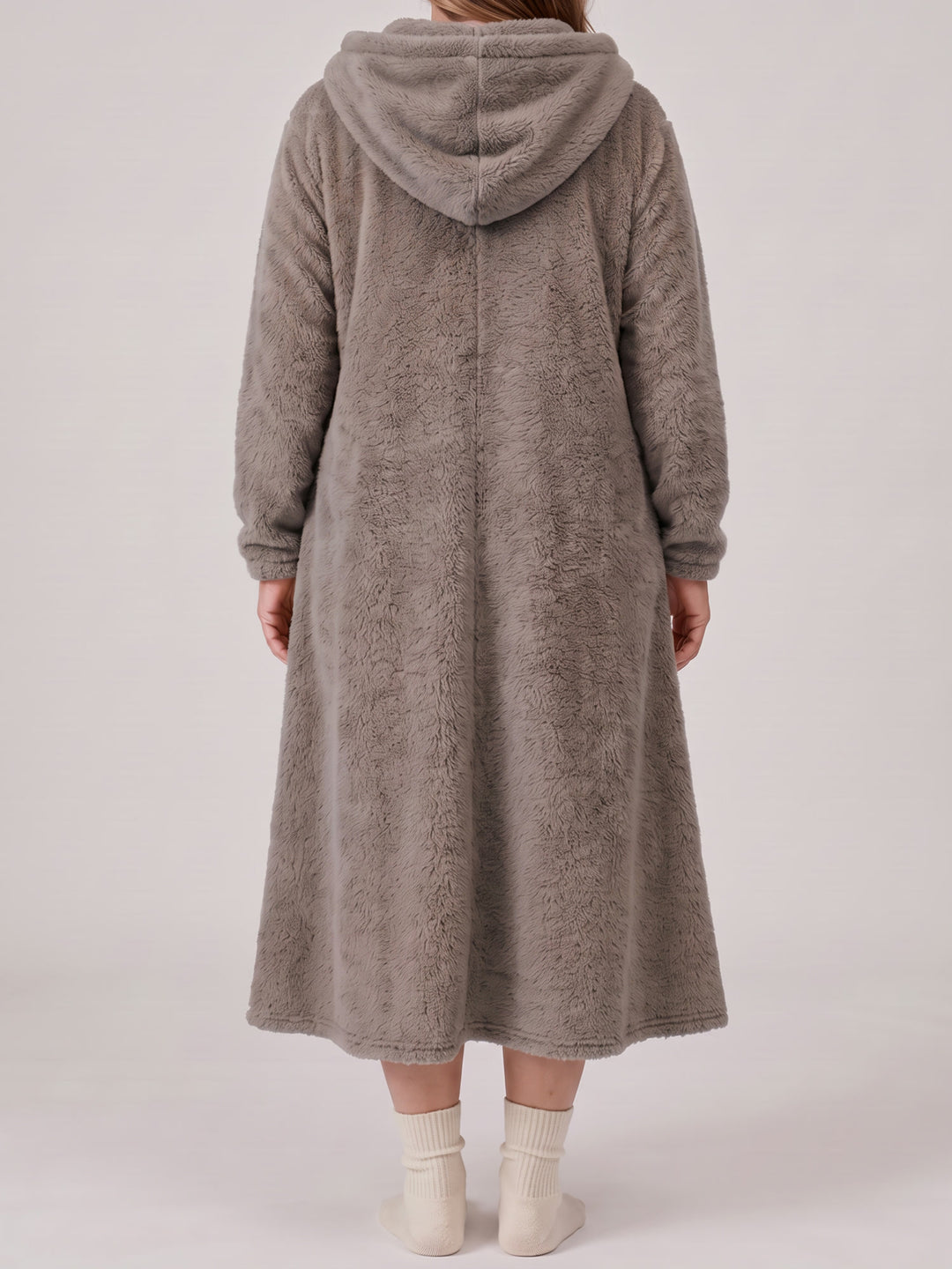 Louison | Robe Sweat à Capuche - Gris