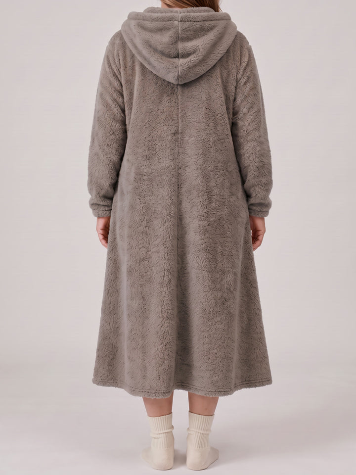 Louison | Robe Sweat à Capuche - Gris