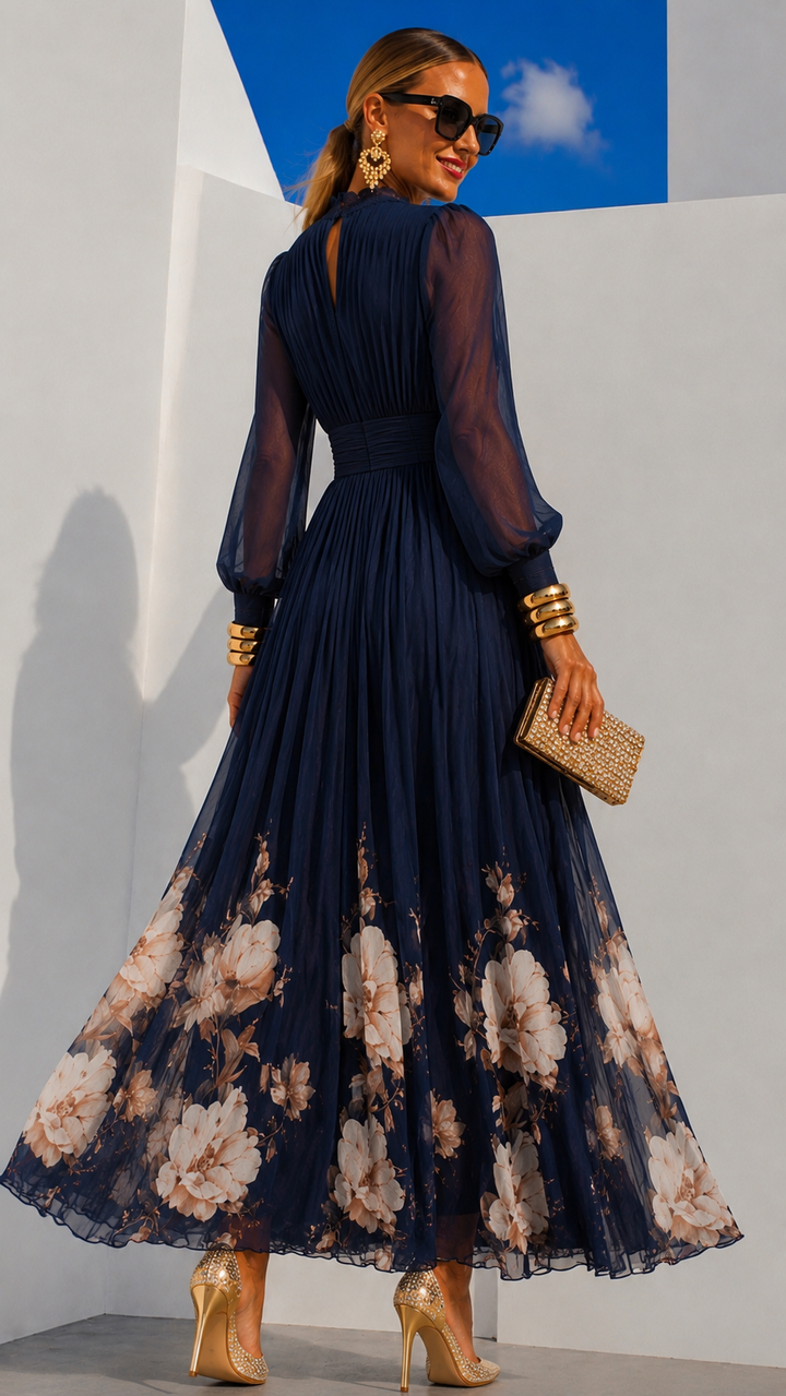 Nadia™ | Robe en Chiffon Imprimé