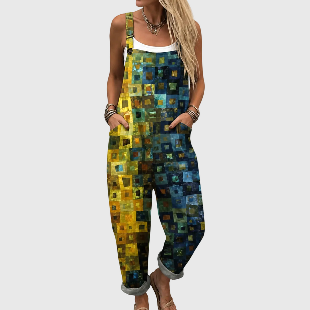 Combinaison douce à motif mosaïque élégant