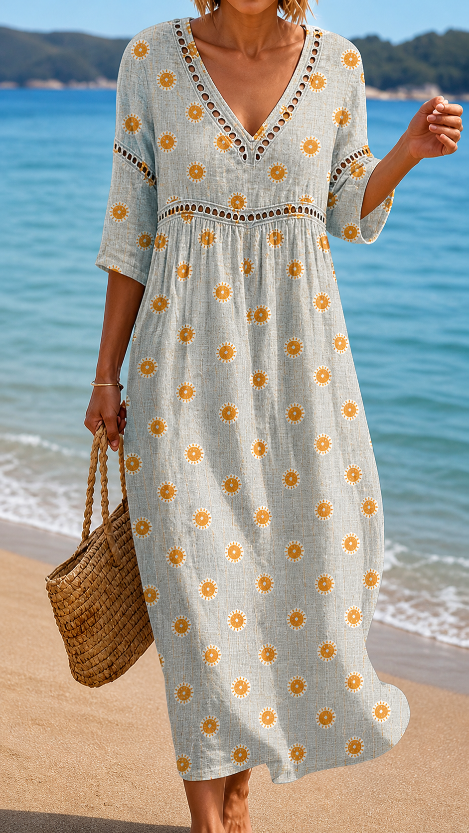 Robe midi douce et légère
