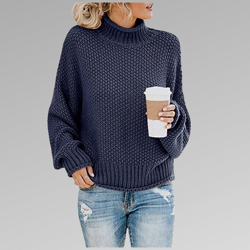 Juliette | Pull Col Roulé Grosse Maille