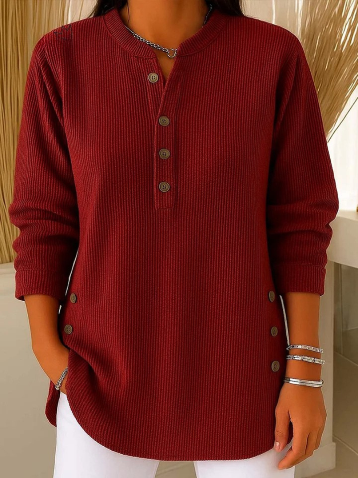 Noëlle | Tunique Henley avec Boutons
