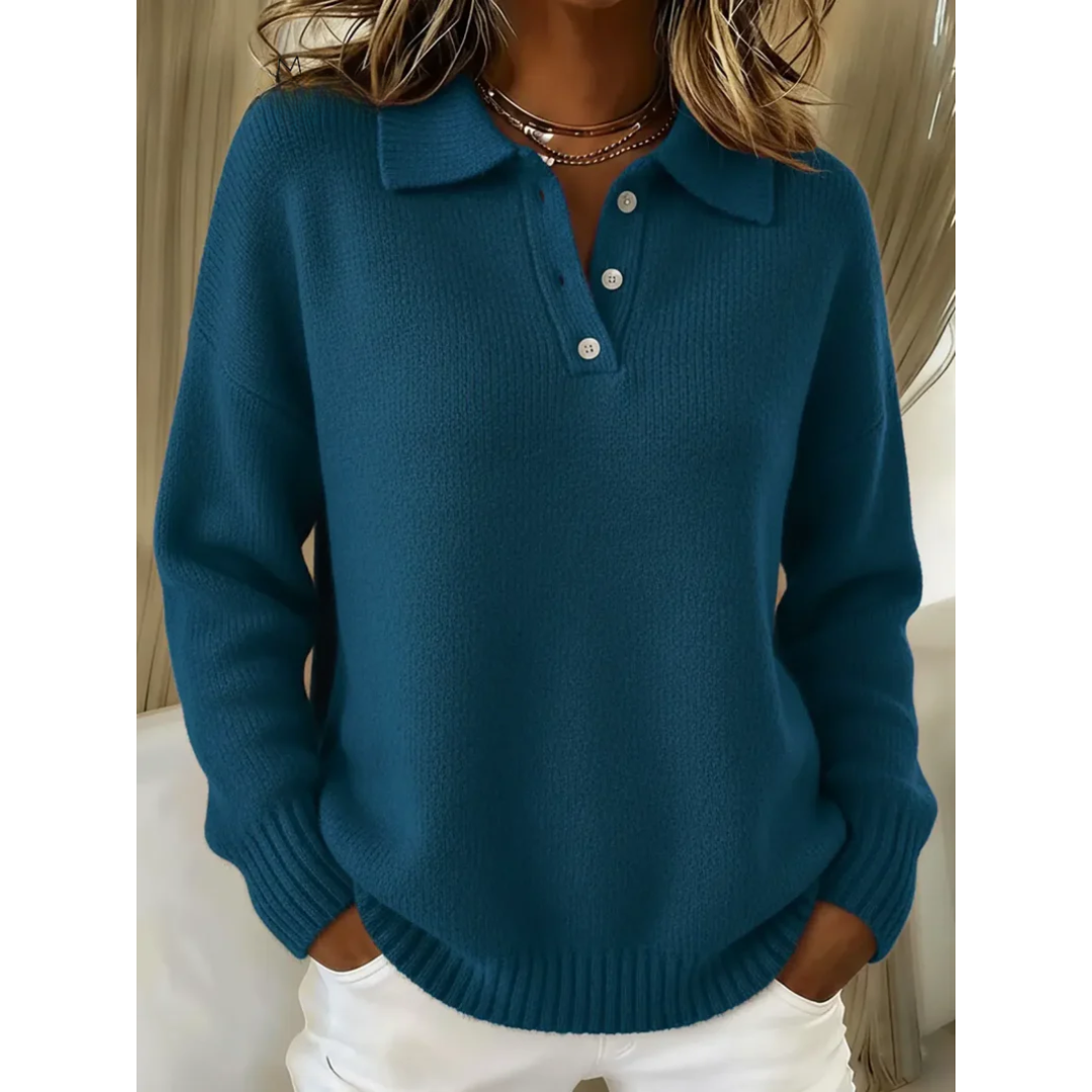 Marine | Pull Polo Doux