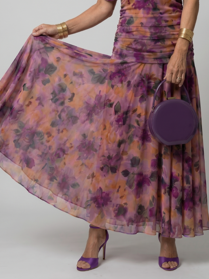 Calen™ Robe midi fluide à épaules dénudées