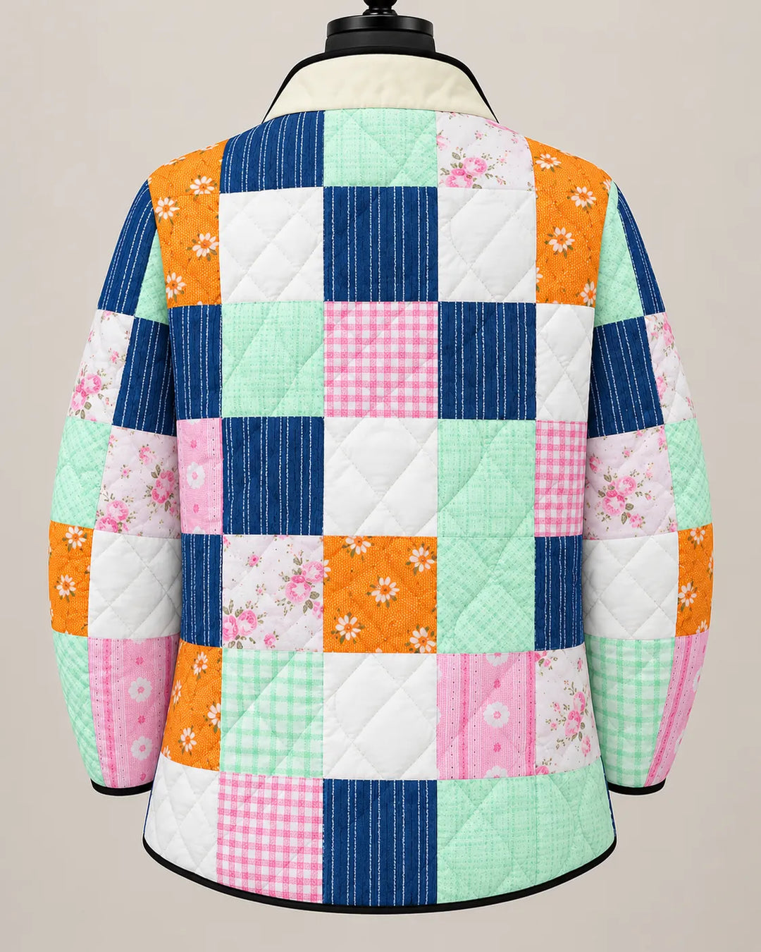 Mirelle | Veste Matelassée Patchwork Coloré